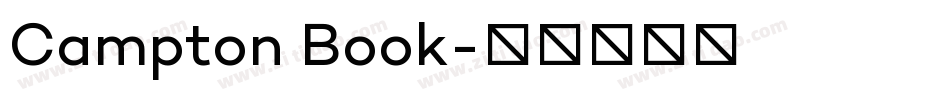 Campton Book字体转换